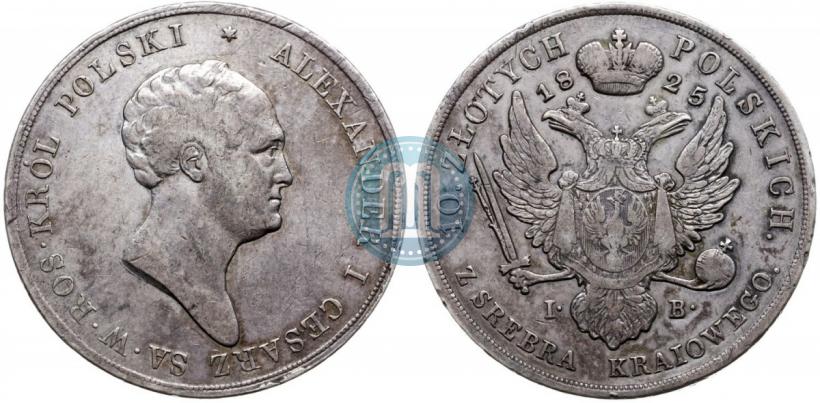 Picture 10 złotych 1825 year IB 