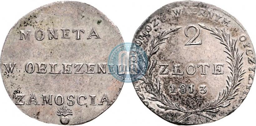 Picture 2 złote 1813 year  