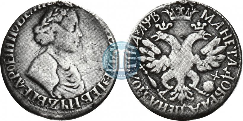 Picture Poltina 1702 year  "Narrow portrait"