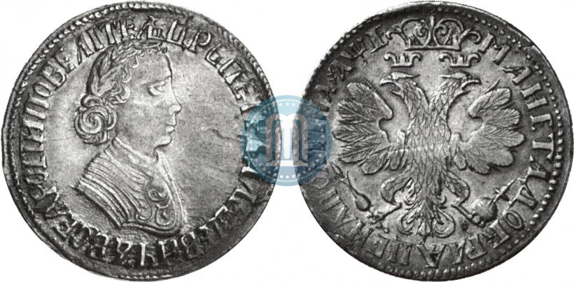 Picture Poltina 1705 year  "Portrait by F. Alekseev"