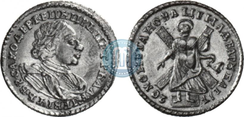 Picture 2 roubles 1720 year  