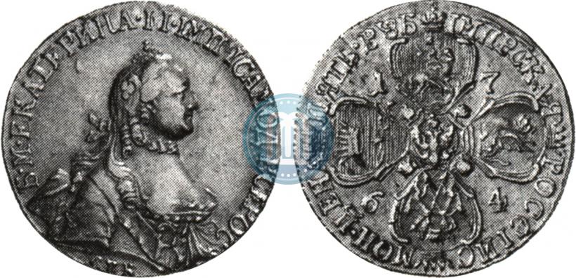 Picture 5 roubles 1764 year СПБ 
