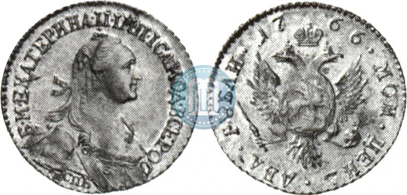 Picture 2 roubles 1766 year СПБ 