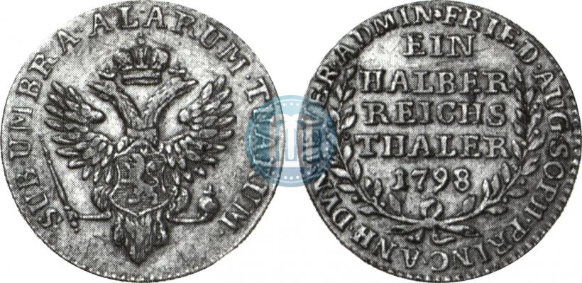 Фото Ein halber reichsthaler 1798 года  "Княжество Йевер"