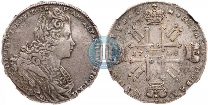 Picture 1 rouble 1728 year  "Type of 1727"