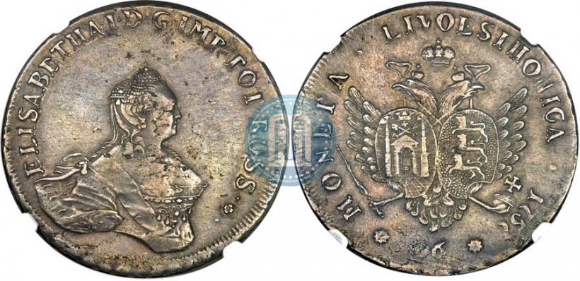 Picture 96 kopecks 1757 year  "For Livonia"