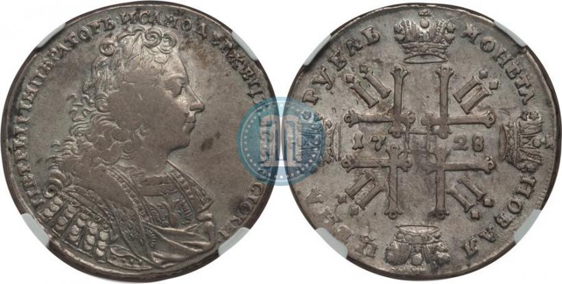 Picture 1 rouble 1728 year  "Type of 1728"