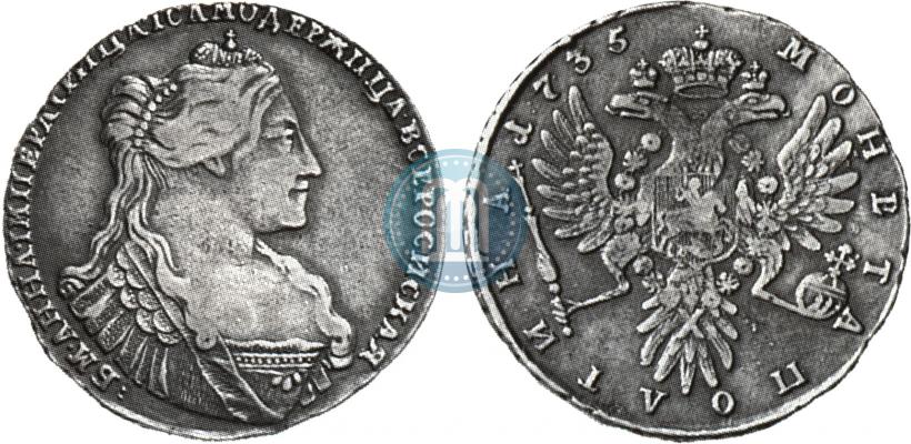 Picture Poltina 1735 year  