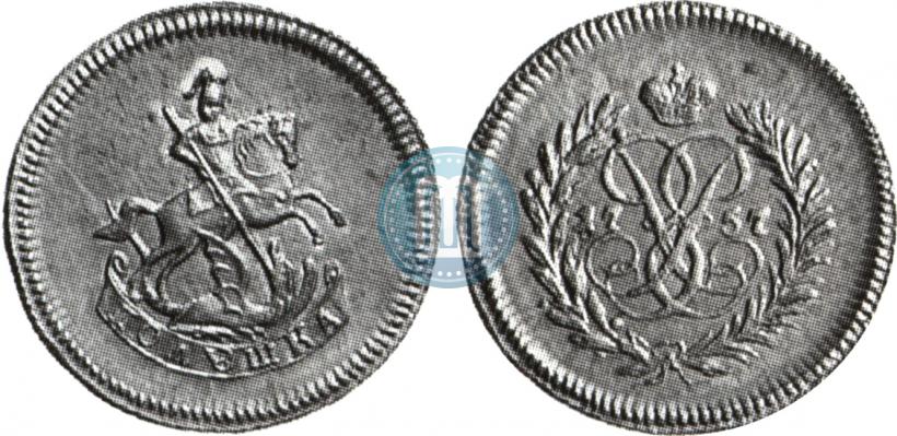 Фото Полушка 1757 года  