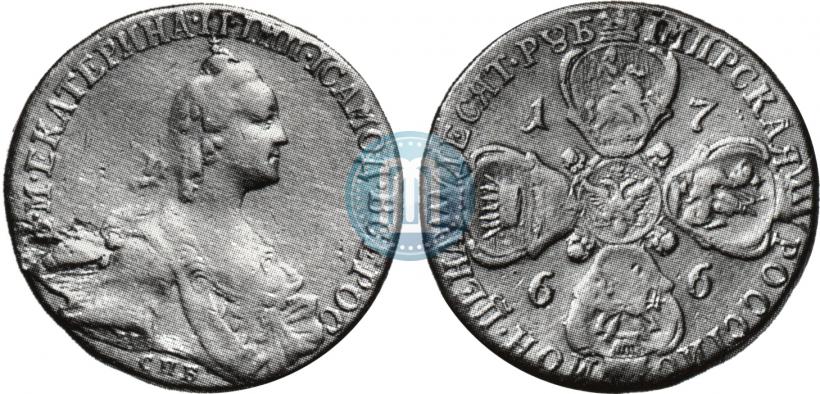 Picture 10 roubles 1766 year СПБ 