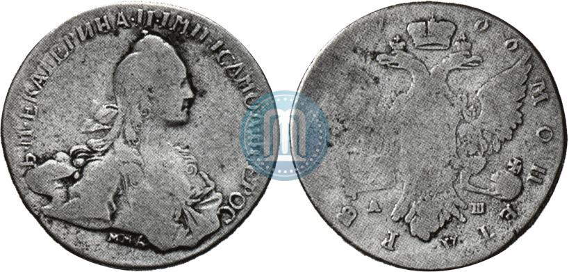 Фото 1 рубль 1766 года ММД-АШ 