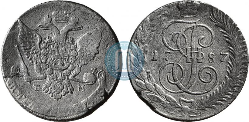 Picture 5 kopecks 1787 year ТМ 