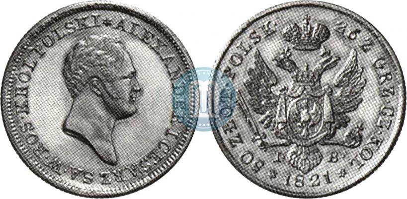 Picture 50 złotych 1821 year IB 