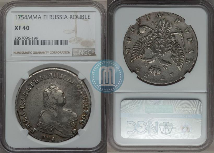Picture 1 rouble 1754 year ММД-ЕI 