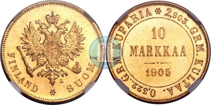Picture 10 markkaa 1905 year L 
