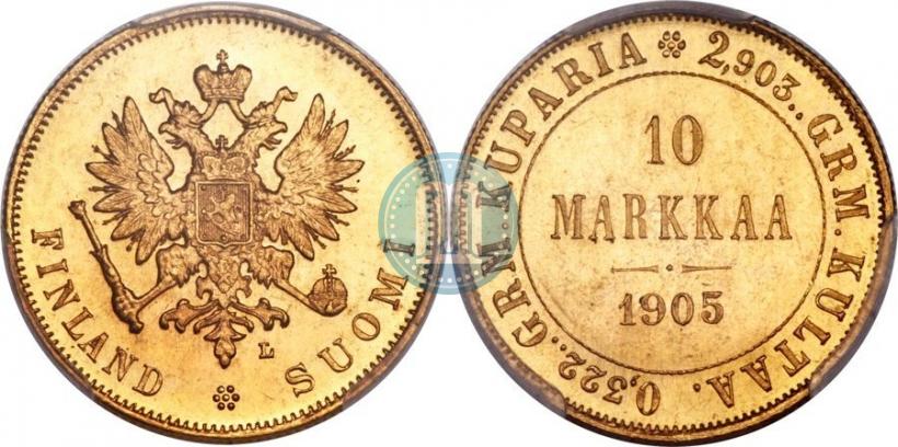 Picture 10 markkaa 1905 year L 