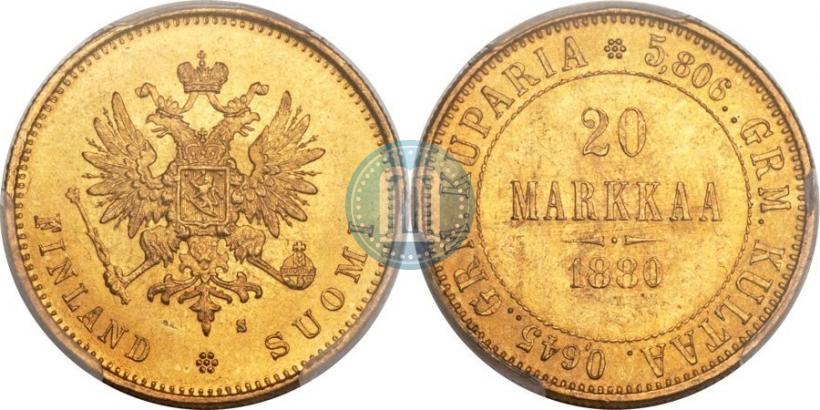 Picture 20 markkaa 1880 year S 