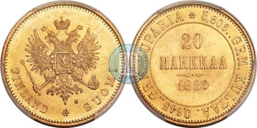 Picture 20 markkaa 1880 year S 