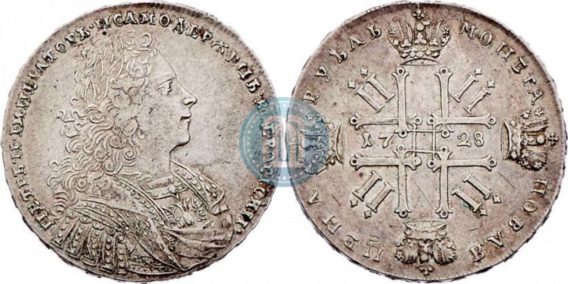 Picture 1 rouble 1728 year  "Type of 1728"