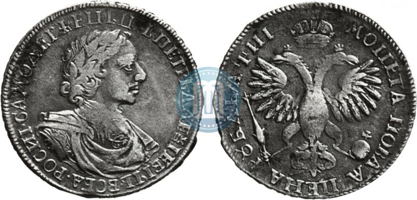 Picture 1 rouble 1718 year OK-L 