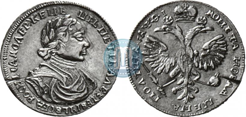 Picture Poltina 1719 year  "Portrait in armour"