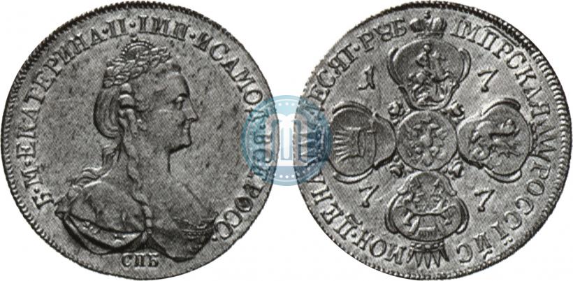 Фото 10 рублей 1777 года СПБ 