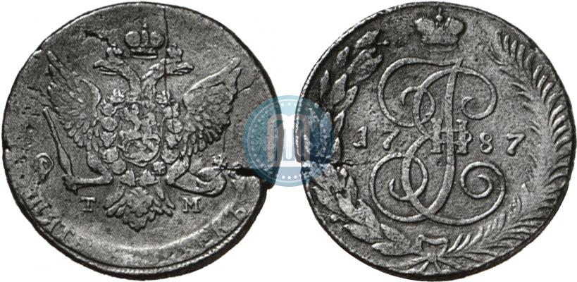 Фото 5 копеек 1787 года ТМ 