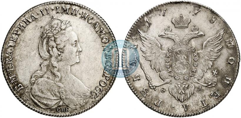 Picture 1 rouble 1778 year СПБ-ФЛ 