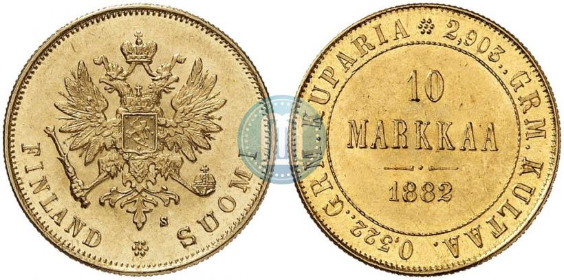 Фото 10 марок 1882 года S 