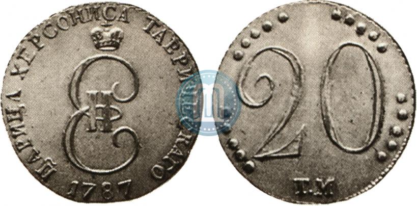 Picture 20 kopecks 1787 year ТМ 