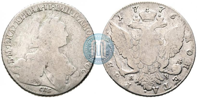 Picture 1 rouble 1776 year СПБ-ЯЧ 