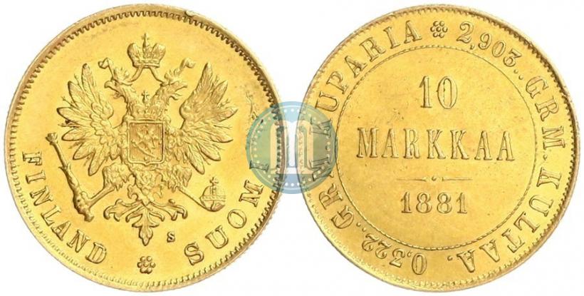 Picture 10 markkaa 1881 year S 