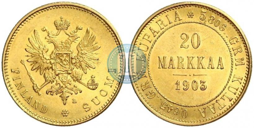 Picture 20 markkaa 1903 year L 