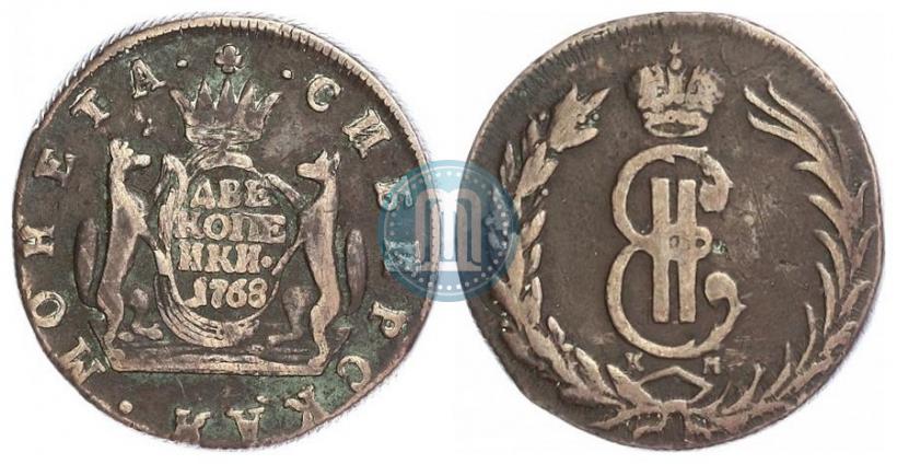 Picture 2 kopecks 1773 year КМ 