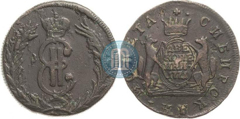 Фото 2 копейки 1771 года КМ 