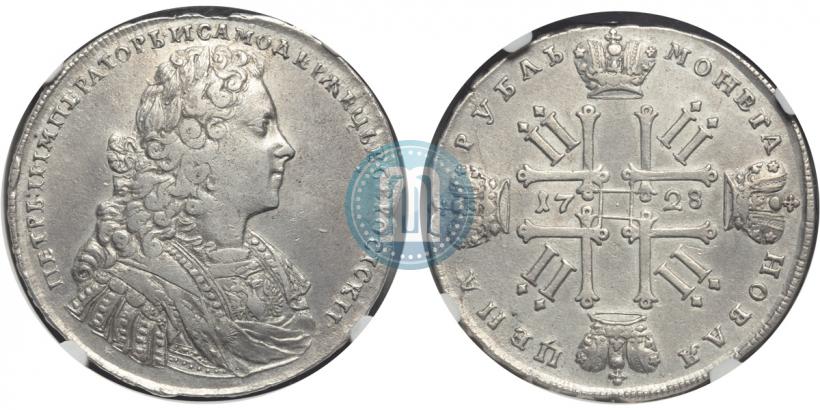 Фото 1 рубль 1728 года  "Тип 1728"