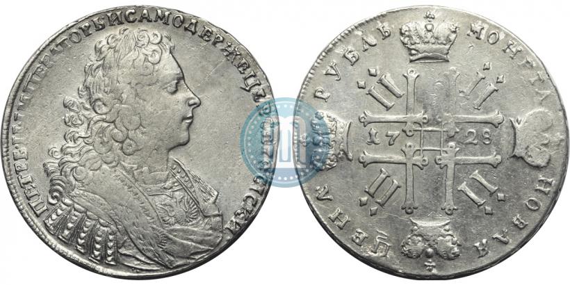 Фото 1 рубль 1728 года  "Тип 1728"