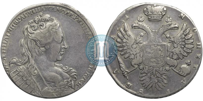 Picture 1 rouble 1731 year  
