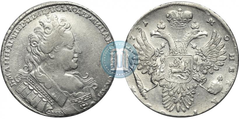 Фото 1 рубль 1731 года  