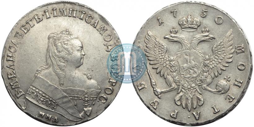 Picture 1 rouble 1749 year ММД 