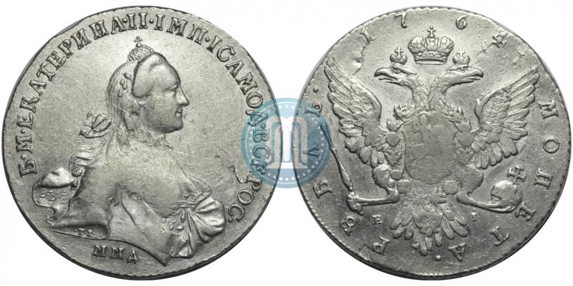 Picture 1 rouble 1764 year СПБ-СА 