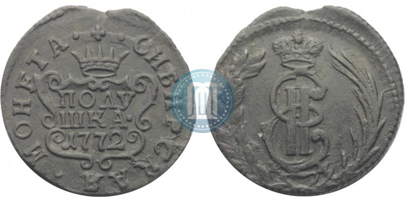 Фото Полушка 1772 года КМ 