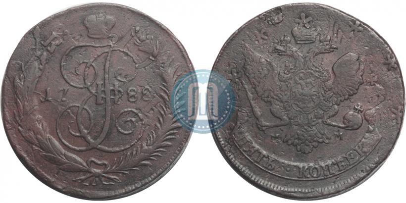 Фото 5 копеек 1788 года ММ 