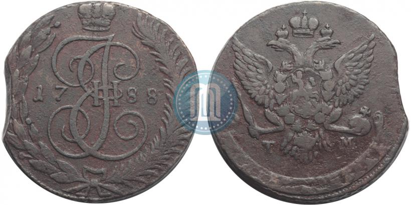 Picture 5 kopecks 1788 year ТМ 