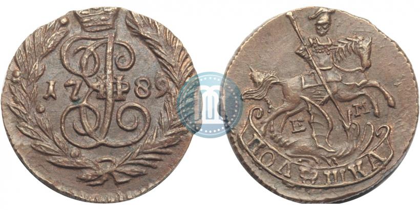 Фото Полушка 1789 года ЕМ 