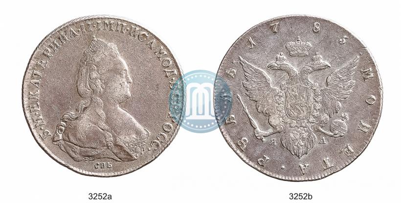Фото 1 рубль 1785 года СПБ-ЯА 