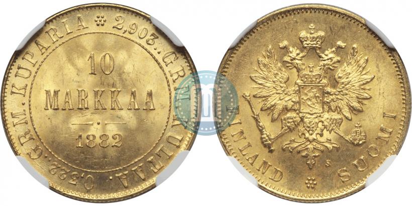Picture 10 markkaa 1882 year S 
