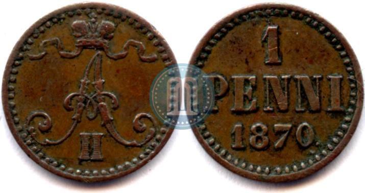 Picture 1 penni 1870 year  