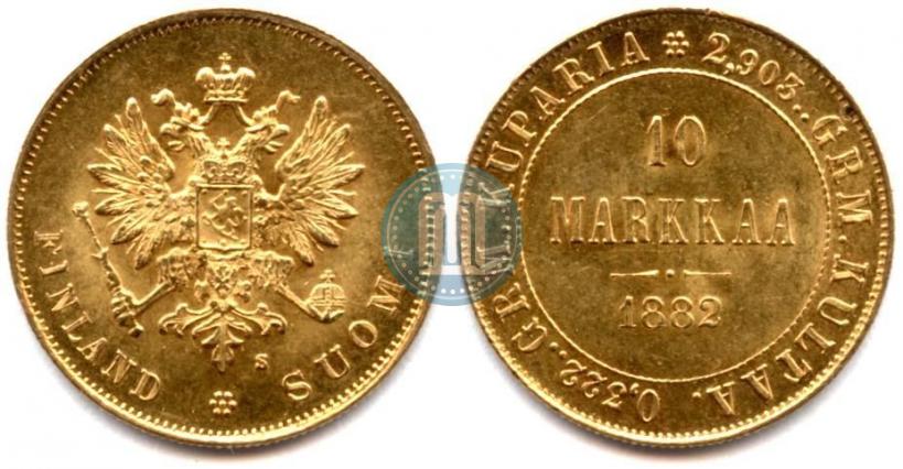 Picture 10 markkaa 1882 year S 