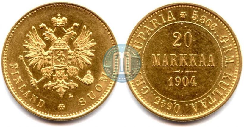 Picture 20 markkaa 1904 year L 